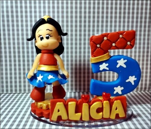 Vela Personalizada Mulher Maravilha