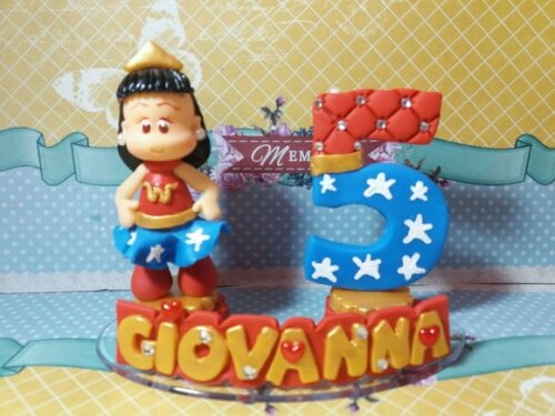 Vela Personalizada Mulher Maravilha