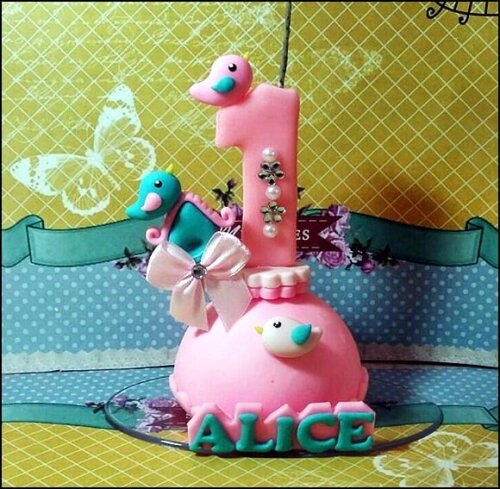 Vela Personalizada Passarinho