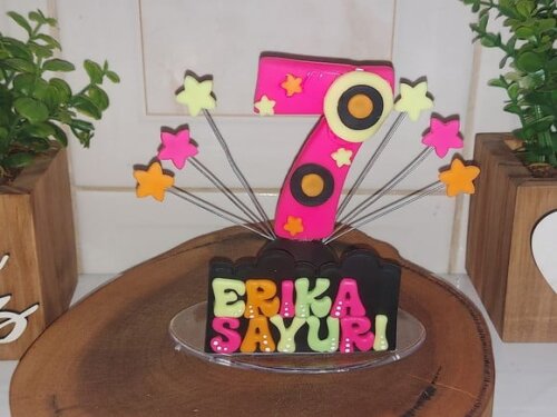 Vela Personalizada Neon