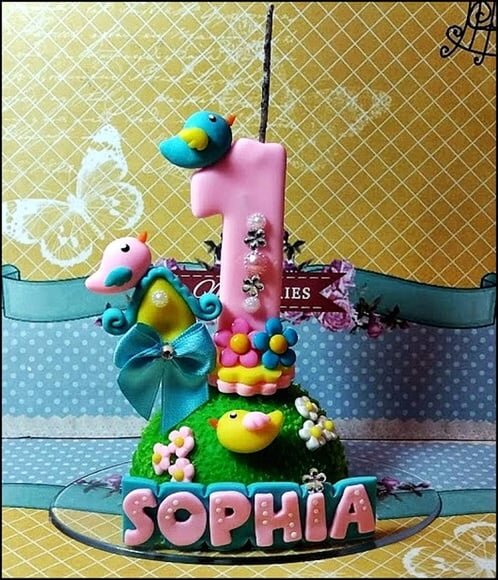 Vela Personalizada Passarinho