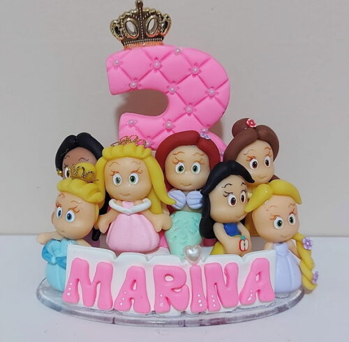 Vela Personalizada Princesas
