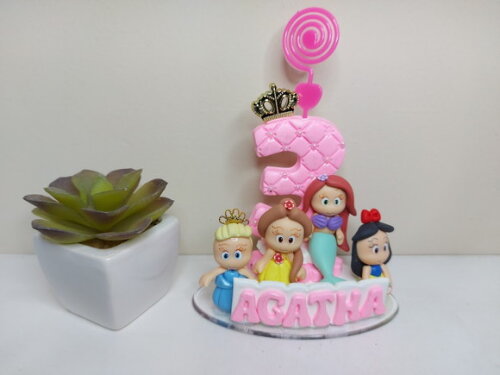 Vela Personalizada Princesas
