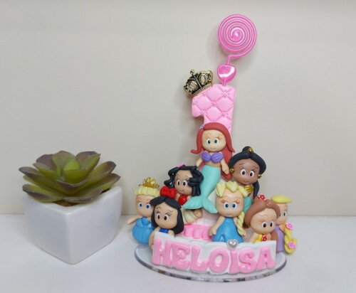 Vela Personalizada Princesas