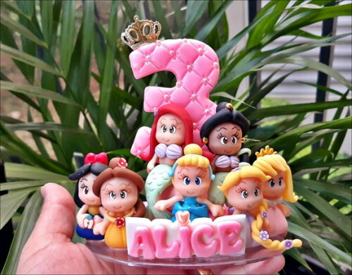 Vela Personalizada Princesas
