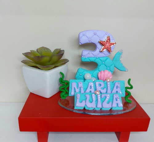 Vela Personalizada Sereia