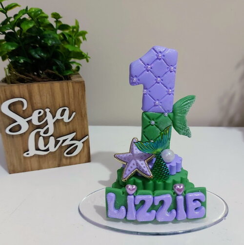 Vela Personalizada Sereia