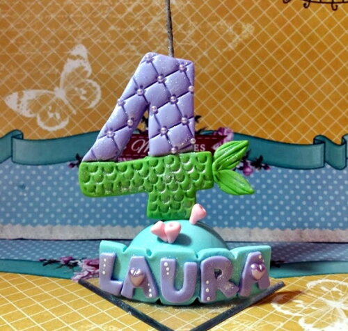 Vela Personalizada Sereia
