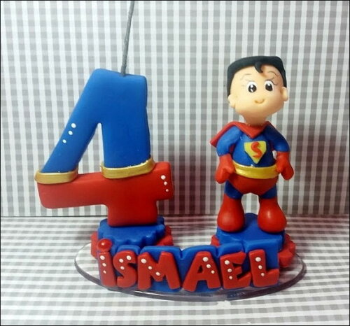 Vela Personalizada Super Homem