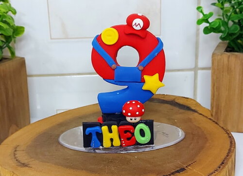 Vela Personalizada Super Mario Bros
