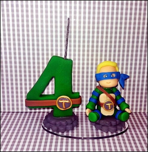 Vela Personalizada Tartaruga Ninja