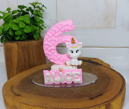 Vela Personalizada Unicórnio