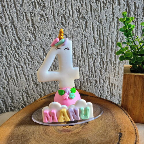 Vela Personalizada Unicórnio