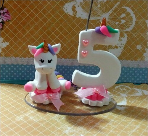 Vela Personalizada Unicórnio