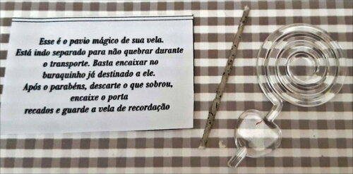 Vela Personalizada Ursinho Aviador