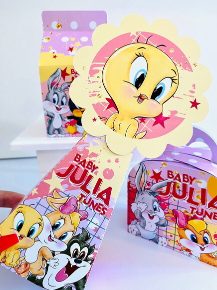 Kit Festa Baby Looney Tunes Rosa (40 Peças)