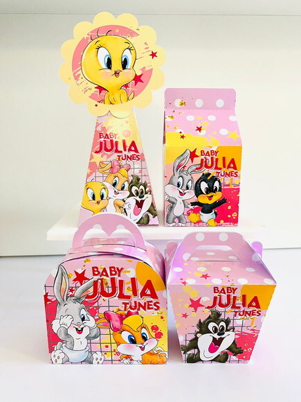 Kit Festa Baby Looney Tunes Rosa (40 Peças)