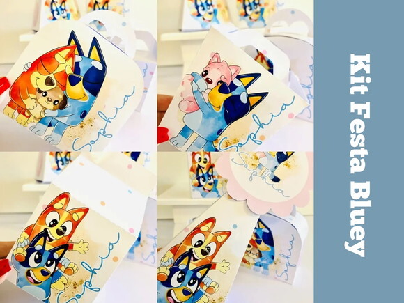 Kit Festa Bluey (40 Peças)
