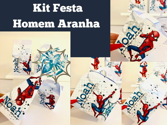 Kit Festa Homem Aranha (40 Peças)