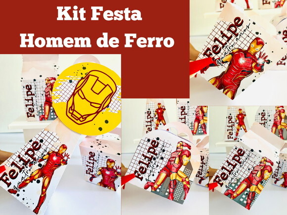 Kit Festa Homem de Ferro (40 Peças)