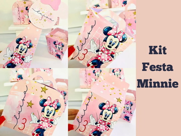 Kit Festa Minnie Rosa (40 Peças)