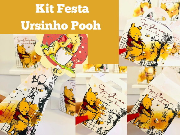 Kit Festa Ursinho Pooh (40 Peças)