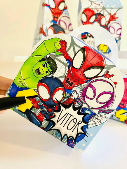 Kit Tema Homem Aranha Baby (40 Peças)