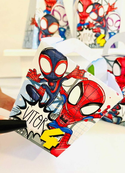 Kit Tema Homem Aranha Baby (40 Peças)