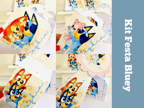 Kit Festa Bluey (40 Peças)
