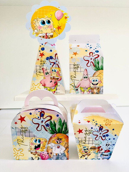 Kit Festa Bob Esponja (40 Peças)