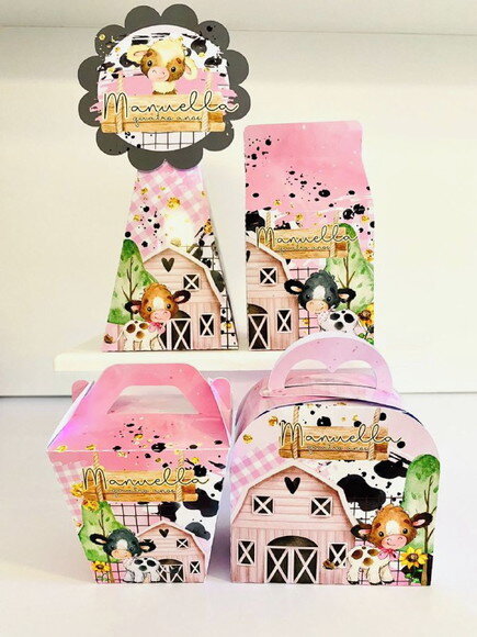 Kit Festa Fazendinha Rosa (40 Peças)