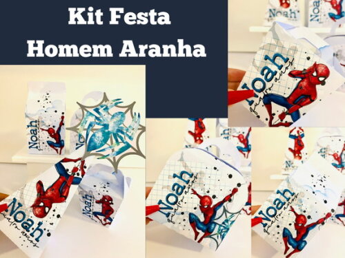 Kit Festa Homem Aranha (40 Peças)