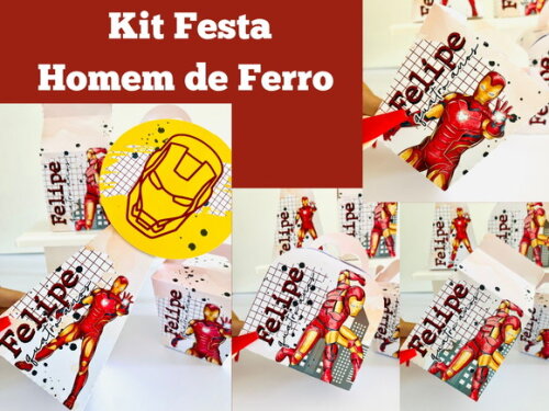 Kit Festa Homem de Ferro (40 Peças)