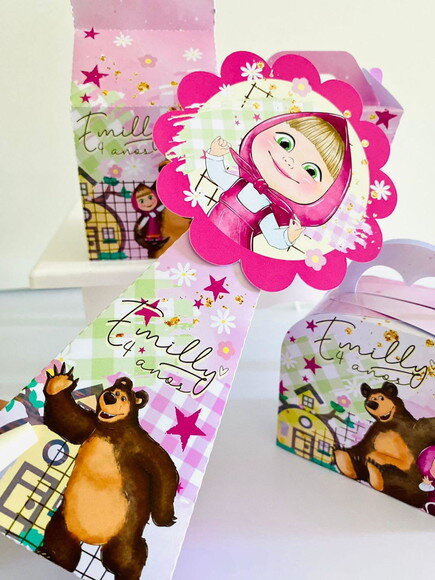 Kit Festa Massha e o Urso (40 Peças)