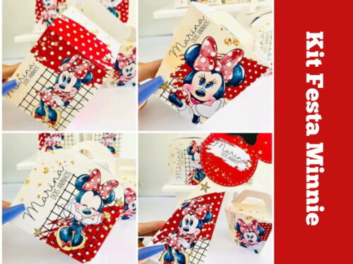 Kit Festa Minnie Vermelha (40 Peças)