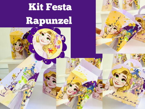 Kit Festa Rapunzel (40 Peças)