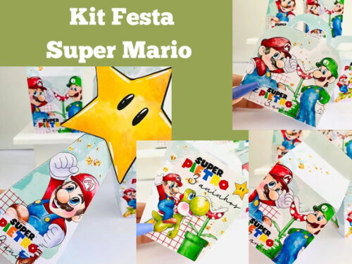 Kit Festa Super Mario (40 Peças)