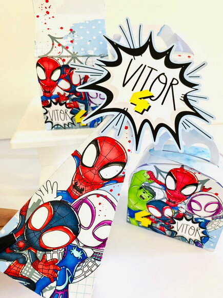 Kit Tema Homem Aranha Baby (40 Peças)