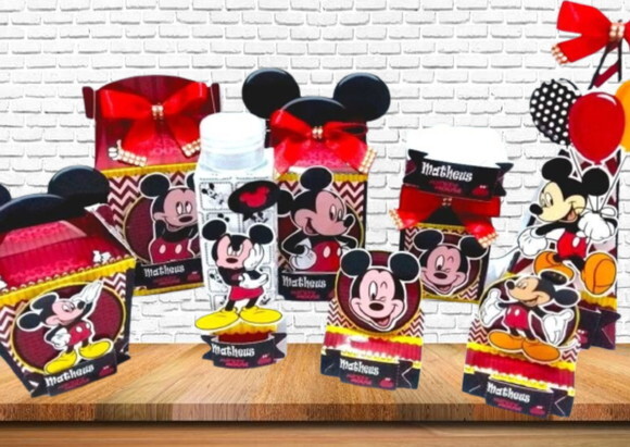 ARQUIVO CAIXA SILHOUETTE MICKEY LUXO