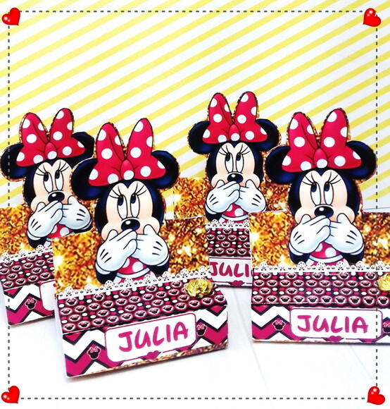 Arquivo Caixa Silhouette Minnie Luxo