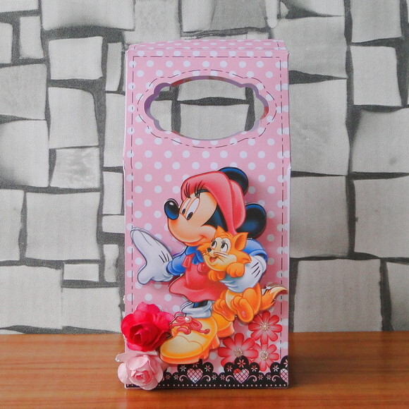 Arquivo Caixa Silhouette Minnie Rosa Luxo