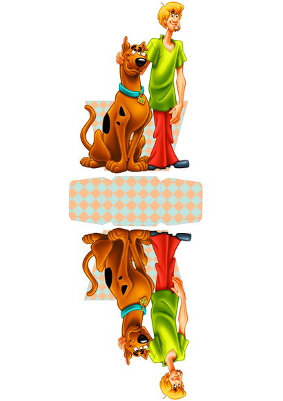 ARQUIVO CAIXA SILHOUETTE SCOOBY DOOH E SALSICHA