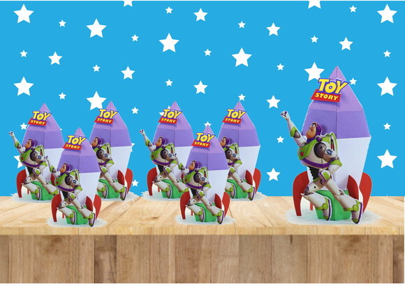 Arquivo Corte Digital Caixa Foguete Buzz Toy Store