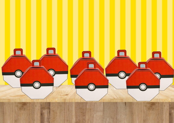 Arquivo Corte Digital Caixa Octogonal Pokebola