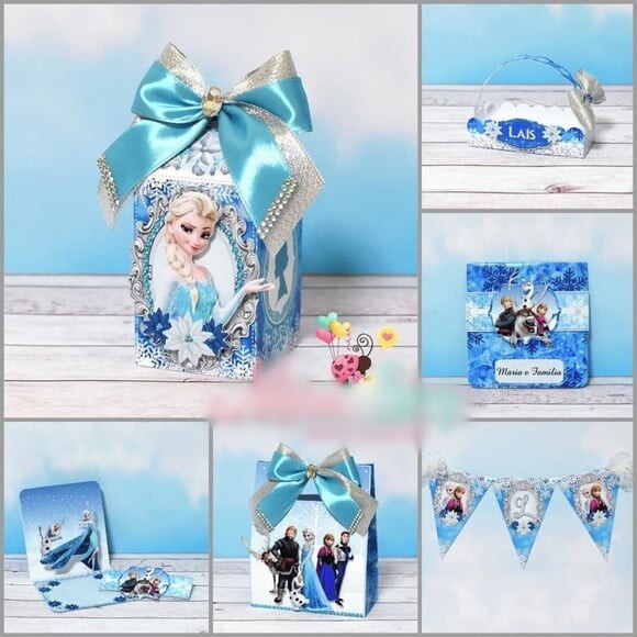 Arquivo Corte Digital Festa Frozen Luxo