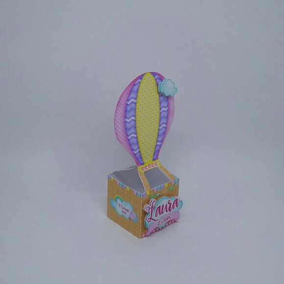Arquivo de Corte Caixinha Festa Balão Candy Menina Luxo