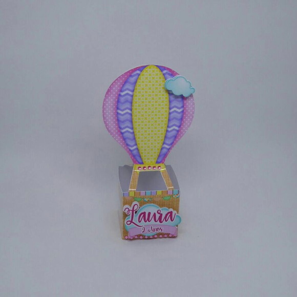 Arquivo de Corte Caixinha Festa Balão Pipa Candy Menina Luxo