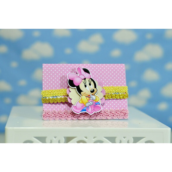 Arquivo de Corte Digital Convite Minnie Baby Luxo