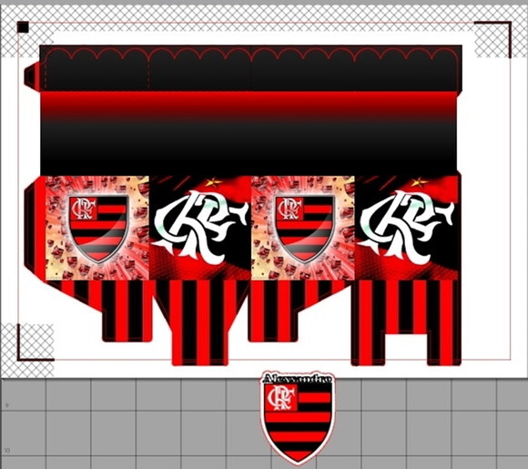 Arquivo de Corte Digital Silhouette Futebol Festa Flamengo