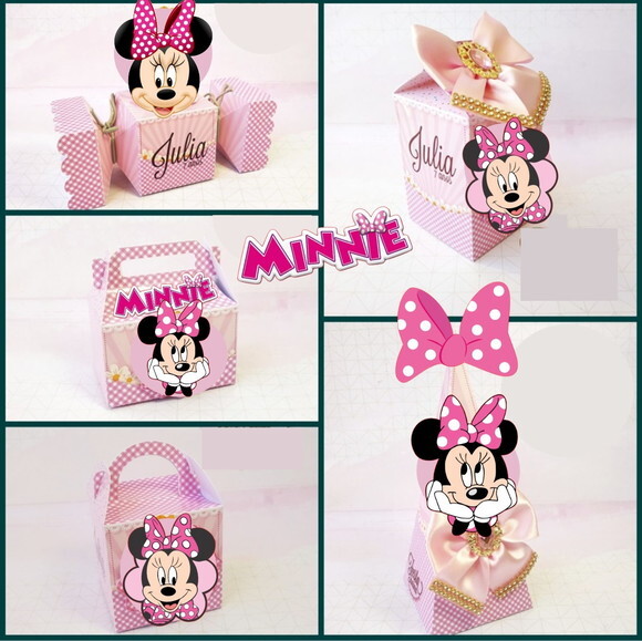 Arquivo de Corte Digital Silhouette Minnie Rosa Luxo